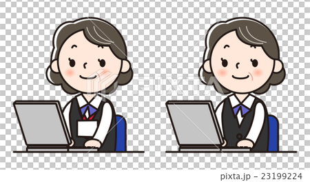女性スタッフ-パソコン 23199224