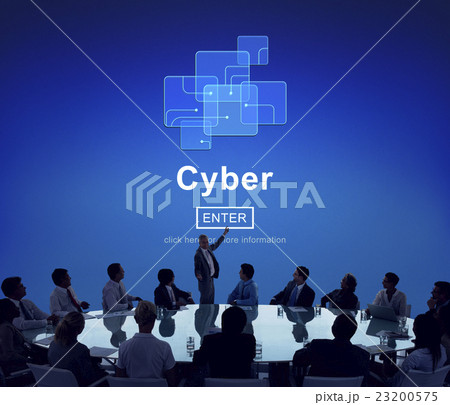 Cyber Cyberspace Connection Globalization Technology Concept 23200575