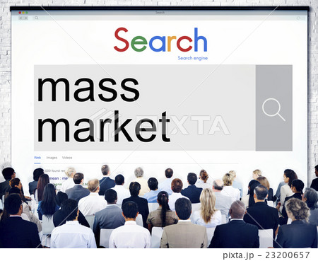 Mass Market Commercial Production Business Concept Mass Market Commercial Production Business Concept 23200657