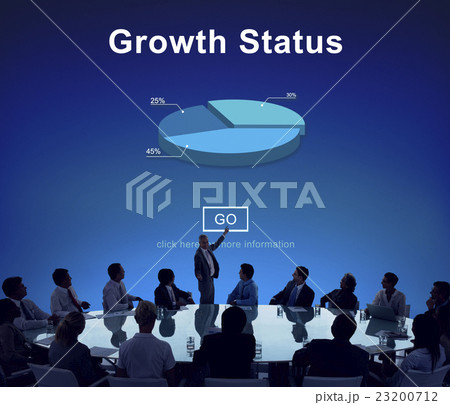 Growth Status Data Development Business Concept 23200712