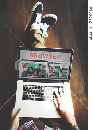 Browser Search Engine Browsing Web Page Technology Concept Browser Search Engine Browsing Web Page Technology Concept 23200804