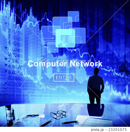 Computer Network Technology Online Website Concept Computer Network Technology Online Website Concept 23201075