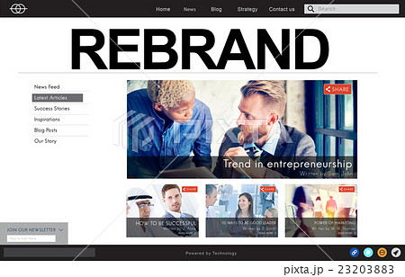 Rebrand Strategy Marketing Image Corporate Brand Concept 23203883
