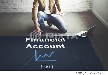 Financial Account Money Cash Growth Analysis Concept Financial Account Money Cash Growth Analysis Concept 23204750