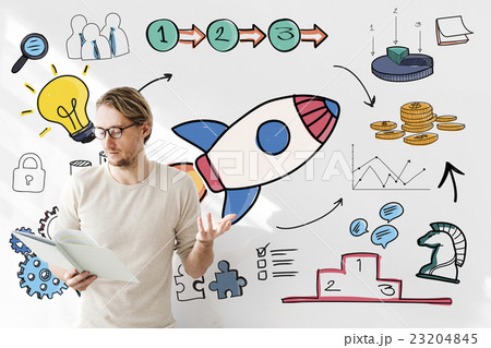 Start Up Business Strategy Growth Planning Concept Start Up Business Strategy Growth Planning Concept 23204845