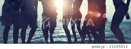 Silhouettes of Diverse Multiethnic People Partying Concept 23205013