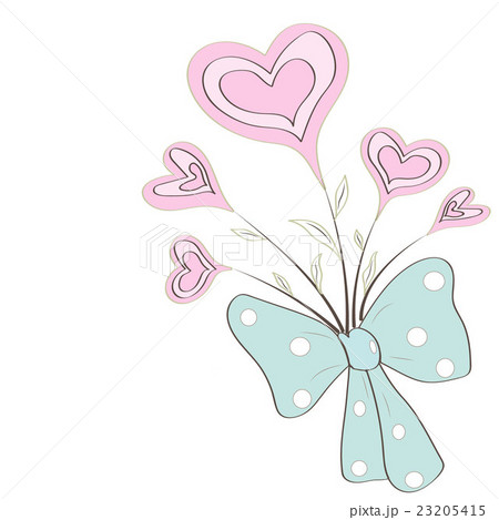 Bouquet of hearts in pastel colors use for card Bouquet of hearts in pastel colors use for card 23205415