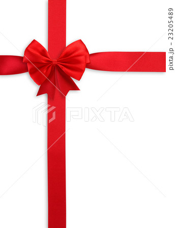 ギフト用赤いリボン ギフト用赤いリボン 23205489
