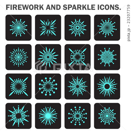 Firework vector icon 23207759