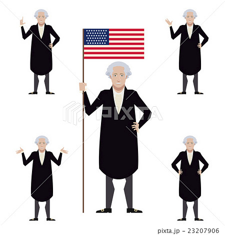 Set of Washington flat icons 23207906