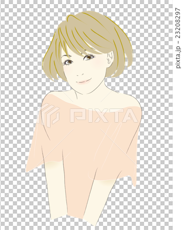 一個女人(棕色頭髮山貓)的插圖 一個女人(棕色頭髮山貓)的插圖 23208297