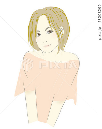 女性のイラスト 茶髪ボブカット のイラスト素材 2399