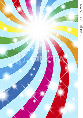 背景素材壁紙 虹色 レインボー 光 輝き パーティー イベント 幸福 華やか 楽しい ハッピー 幸せのイラスト素材 2344
