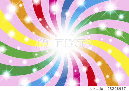 背景素材壁紙 虹色 レインボー 光 輝き パーティー イベント 幸福 華やか 楽しい ハッピー 幸せのイラスト素材 2357