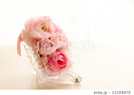造花　アクリルハイヒール 23208970