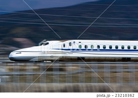 東海道新幹線　N700系　流し撮り 23210362