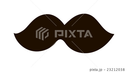 Vector mustache silhouette isolated 23212038