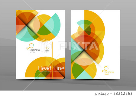 Clean geometric design annual report cover 23212263