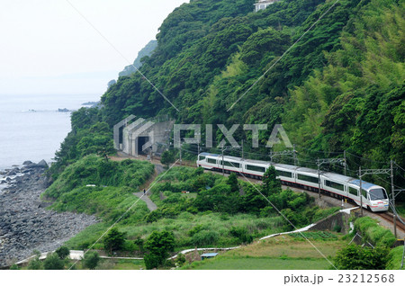 東伊豆の海岸線を行く伊豆急リゾート21 23212568