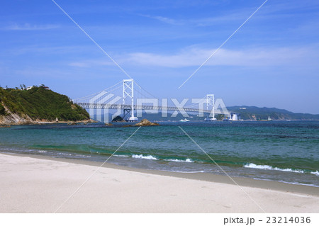 鳴門海峡と大鳴門橋 鳴門海峡と大鳴門橋 23214036