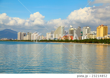 sea reflection in the water the day the city of Sanya China 23214852