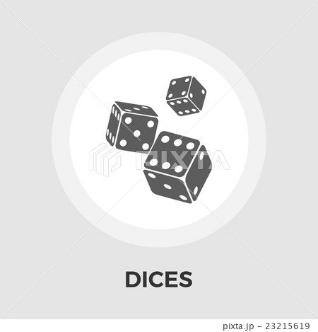 Dices vector flat icon Dices vector flat icon 23215619
