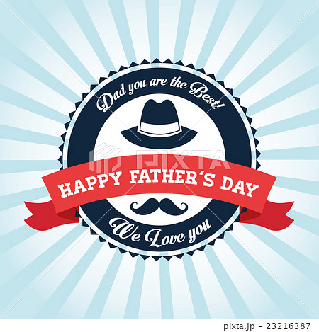 Happy Fathers day design. vintage icon. Colorful Happy Fathers day design. vintage icon. Colorful 23216387