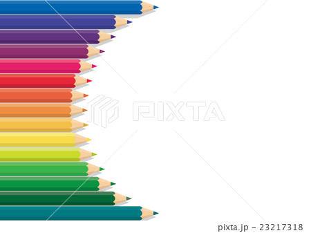 Pencil color row background is rainbow color frame 23217318