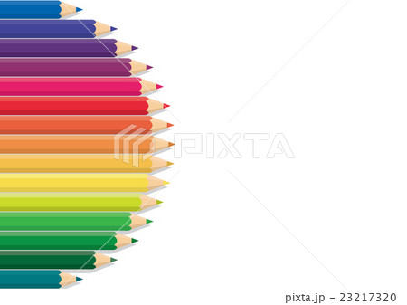Pencil color row background is rainbow color frame 23217320