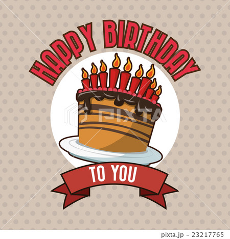 Happy Birthday design. cake icon. Colorfull Happy Birthday design. cake icon. Colorfull 23217765