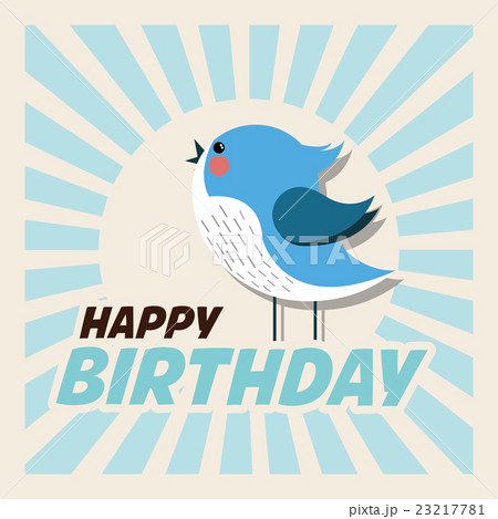 Happy Birthday design. bird icon. Colorfull 23217781