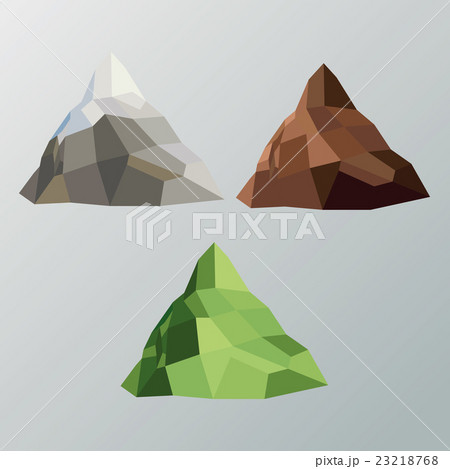Mountain icon. Polygonal image. vector graphic 23218768