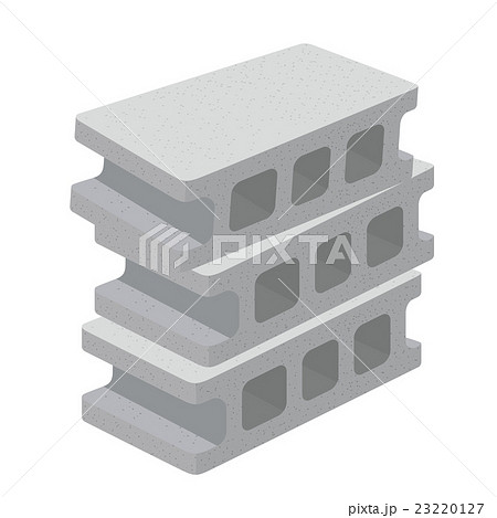 コンクリートブロック イラストのイラスト素材 23220127 Pixta