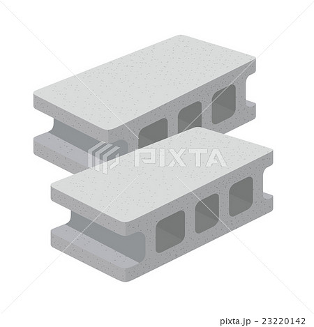 コンクリートブロック イラストのイラスト素材 23220142 Pixta