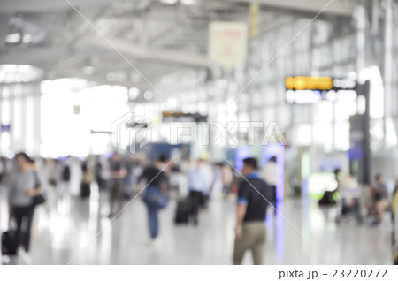 Blurred background at airport terminal Blurred background at airport terminal 23220272