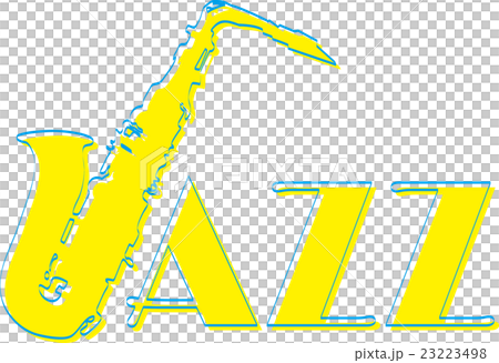 サックス＿jazz_シルエット 23223498