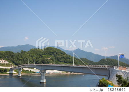 愛媛県宇和島市 九島大橋の写真素材