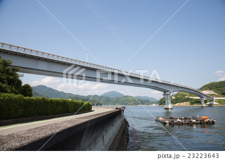 愛媛県宇和島市 九島大橋の写真素材