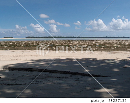 パラオ・カープ島の遠浅のビーチ 23227135