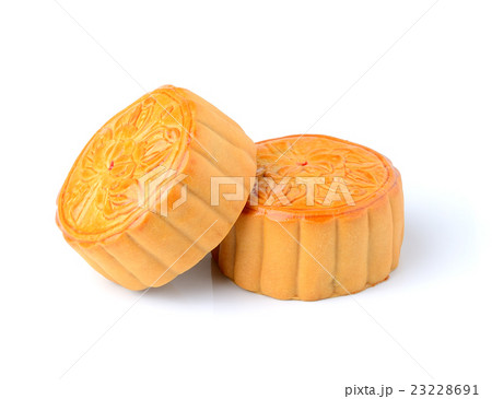 Festival moon cake on white background Festival moon cake on white background 23228691