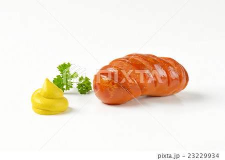 roasted sausage and mustard 23229934