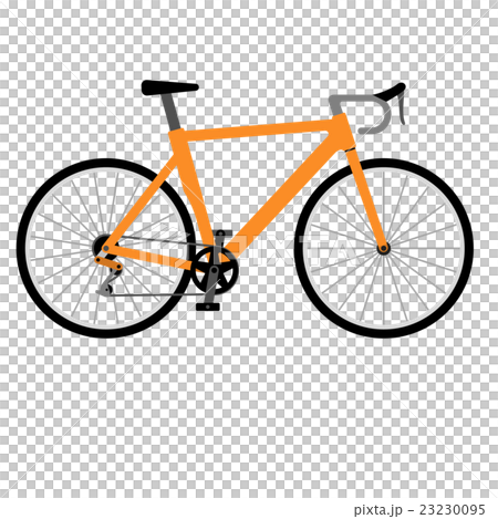 Road racing bike isolated on white background 23230095