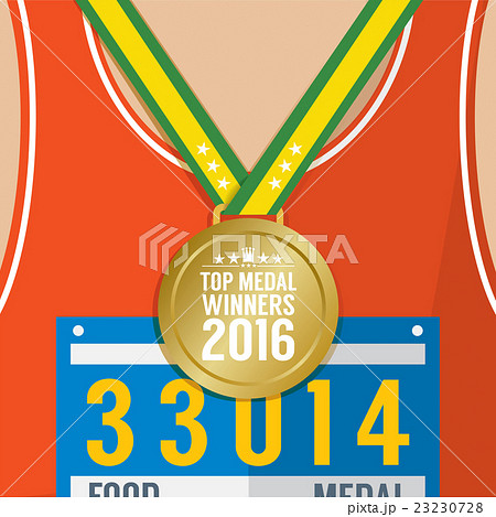 Top Medal Winner 2016 Sport Competition Concept. Top Medal Winner 2016 Sport Competition Concept. 23230728
