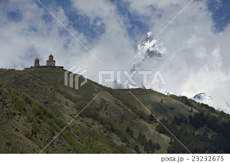 Tsminda Sameba Near the Kazbegi Gergeti Georgia Tsminda Sameba Near the Kazbegi Gergeti Georgia 23232675