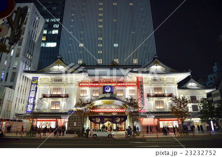 歌舞伎座 夜景 歌舞伎座 夜景 23232752
