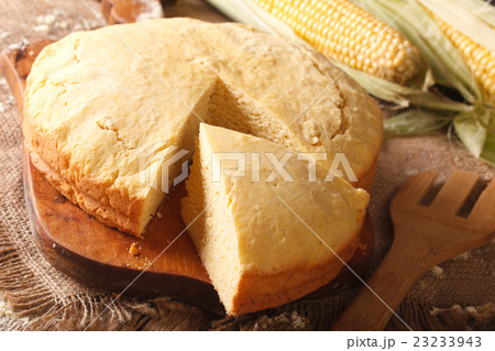 Homemade fresh-baked corn bread 23233943