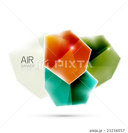 Glossy elements. Geometric abstract shapes on Glossy elements. Geometric abstract shapes on 23236057