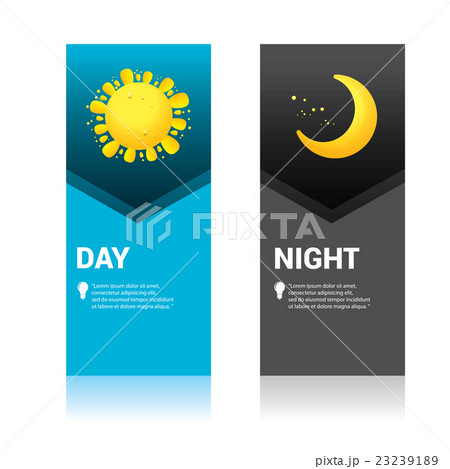 Sun and moon in sky, day and night. Vector Sun and moon in sky, day and night. Vector 23239189
