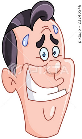 Embarrassed man face 23240546