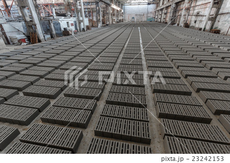 Stack of gray bricks 23242153